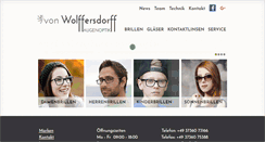 Desktop Screenshot of brille-von-wolffersdorff.de