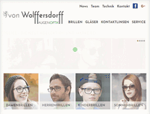 Tablet Screenshot of brille-von-wolffersdorff.de